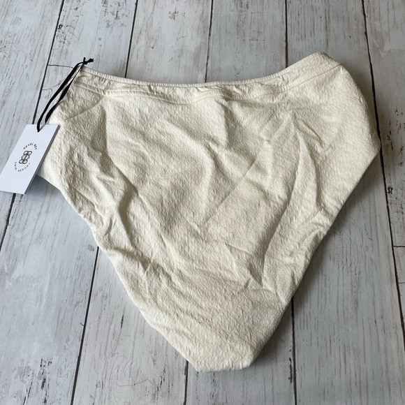 Revel Rey Hunter Bikini Bottom in Cream Snake Texture Size S high waisted boho - Picture 9 of 12